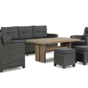 Domani Luga/Brighton 140 cm dining loungeset 6-delig Exclusieve Aanbieding