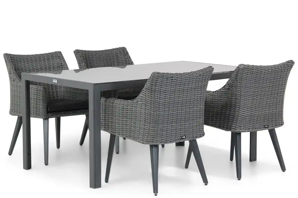 Op = Op Garden Collections Milton/Mondello 160 cm dining tuinset 5-delig