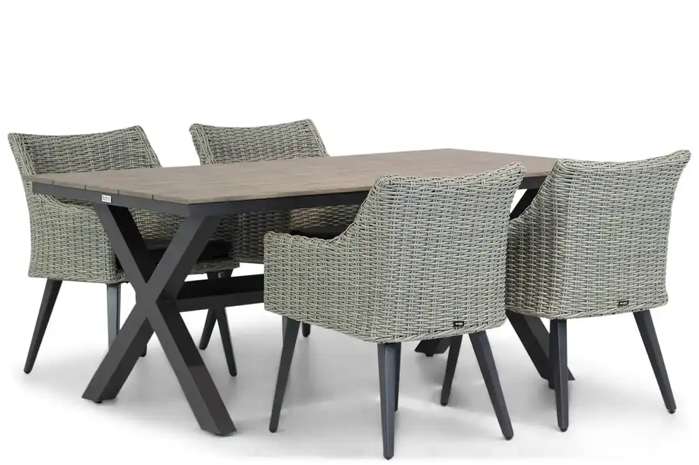 Garden Collections Milton/Forest 180 cm dining tuinset 5-delig Speciale Aanbieding