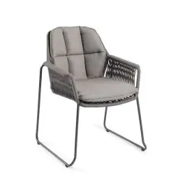 Betrouwbaar Tierra Outdoor Rivera dining stapelstoel charcoal