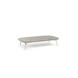 Flitsaanbieding Tierra Outdoor Nora salontafel trespa ophira champagne 120 x 70 cm