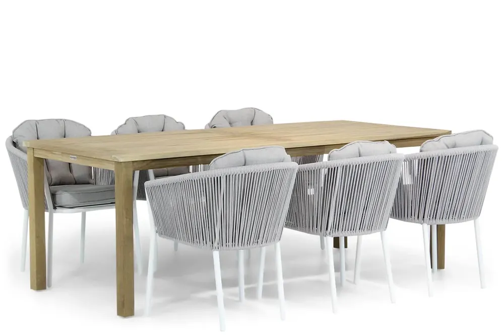 Santika Novita/Weston 210 cm dining tuinset 7-delig Speciale Aanbieding