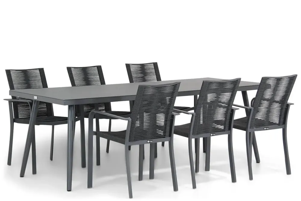 Santika Annisa/Valencia 220 cm dining tuinset 7-delig Populair