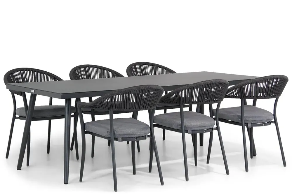 Santika Vivian/Valencia 220 cm dining tuinset 7-delig Premium