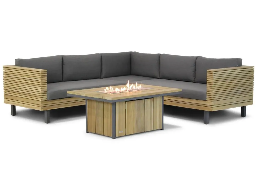 Hete Deal Lifestyle New York/Seaside120 cm hoek loungeset 4-delig