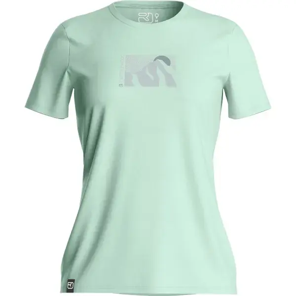 WandelshirtORTOVOX120 COOL TEC MTN SUN TS W GREEN ACID Alleen Vandaag